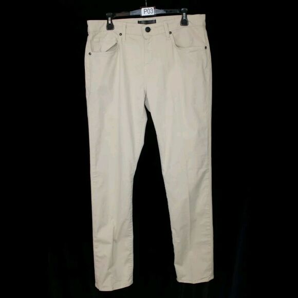 J BRAND JEANS MEN'S COLE JEAN SIZE 33/33 KHAKI COLOR MADE IN U.S.A.. - Picture 1 of 7